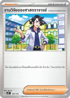 งานวิจัยของศาสตราจารย์